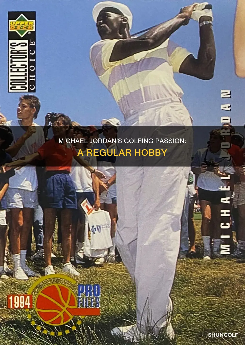 how often does michael jordan golf