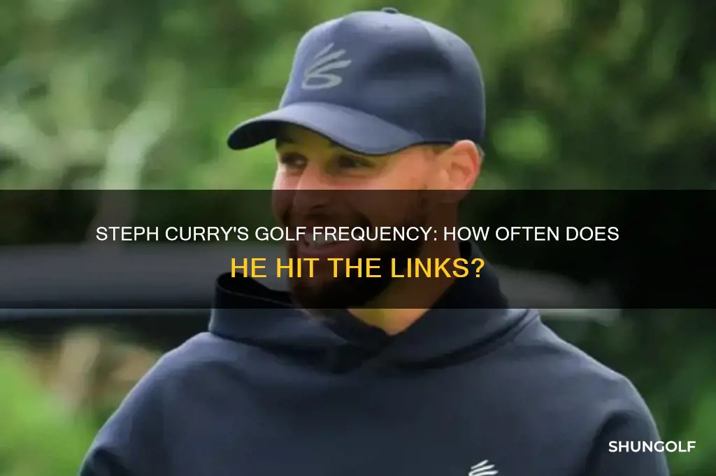 how often does steph curry play golf