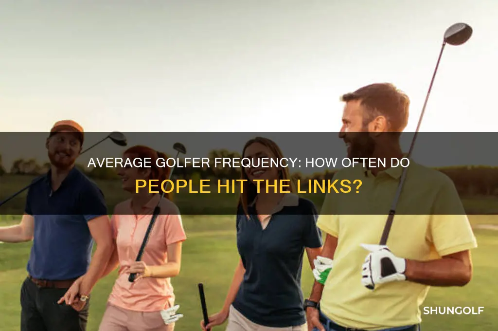 how often does the average person go golfing