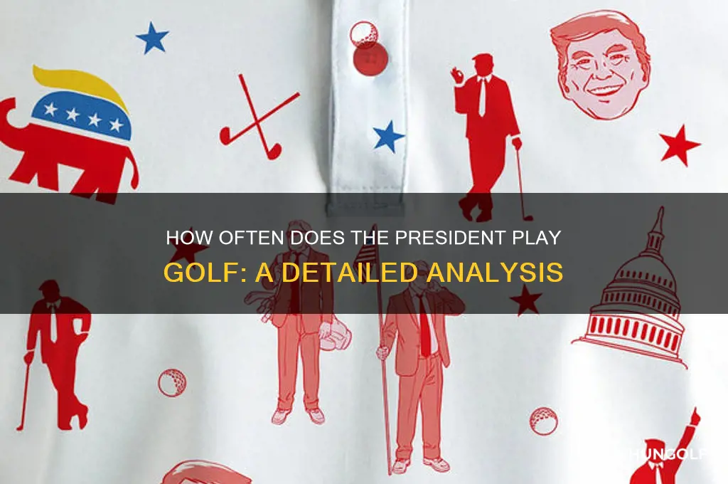 how often does the president play golf