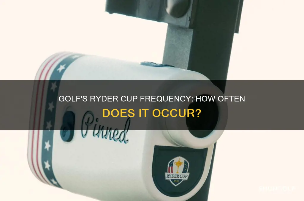 how often is the golf ryder cup played