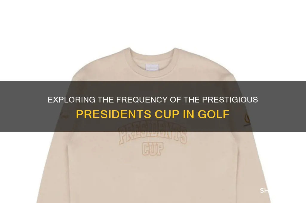 how often is the presidents cup played in golf