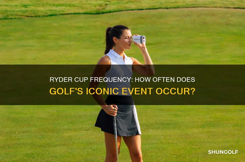 how often is the ryder cup in golf