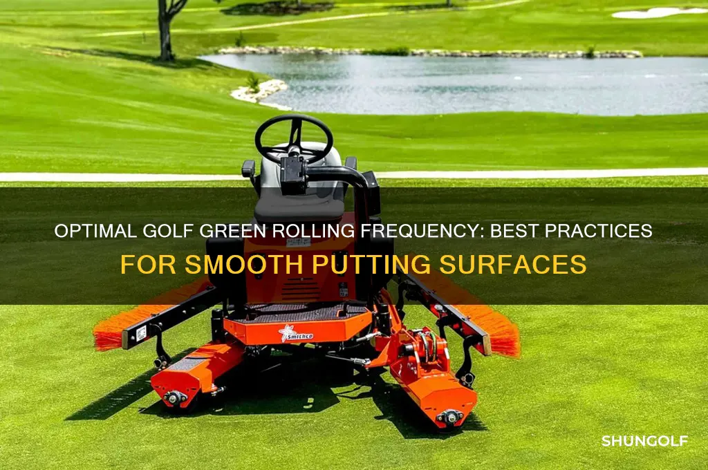 how often should golf greens be rolled