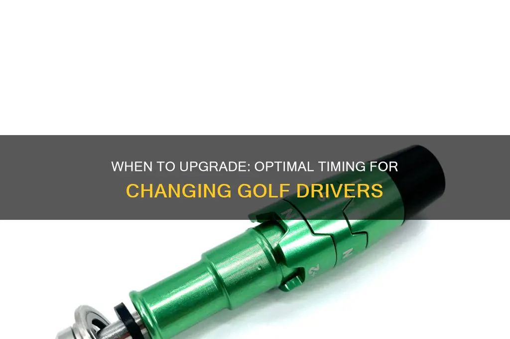 how often should i change golf drivers