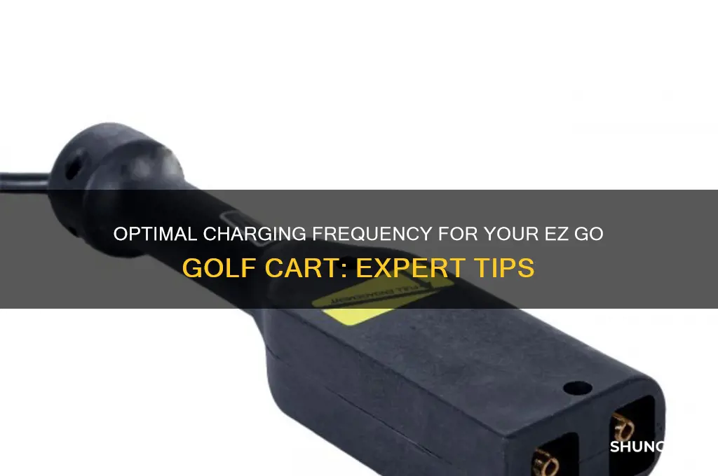 how often should i charge my ez go golf cart