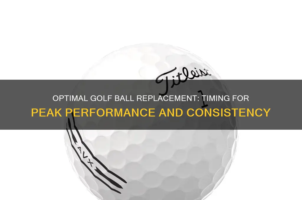 how often should you change golf balsl