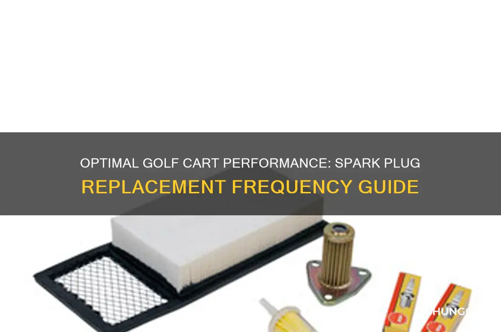 how often should you change your golf cart spark plug