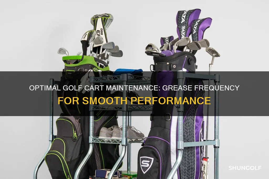 how often should you grease golf cart