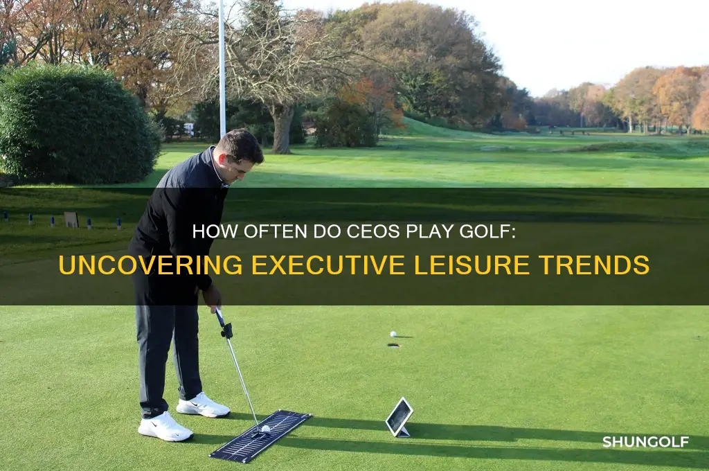 how often to ceos play golfs