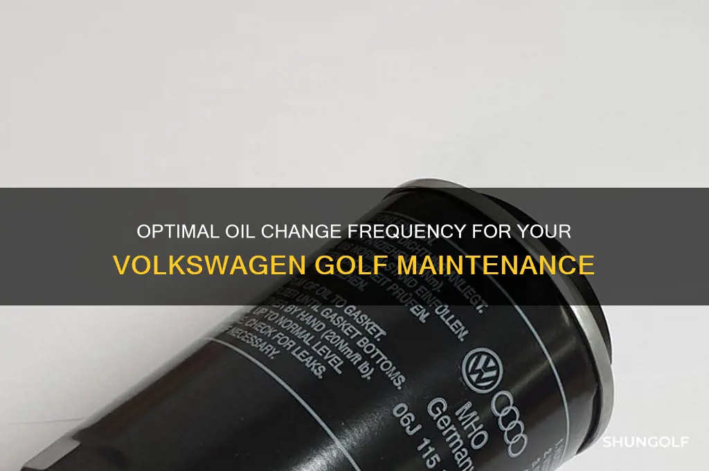 how often to change oil volkswagen golf