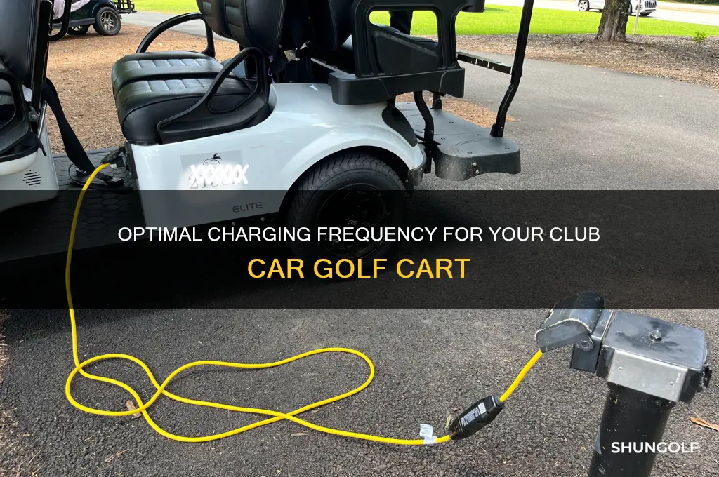 how often to charge club car golf cart