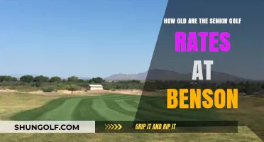 Senior Golf Rates at Benson: Age Requirements and Benefits Explained
