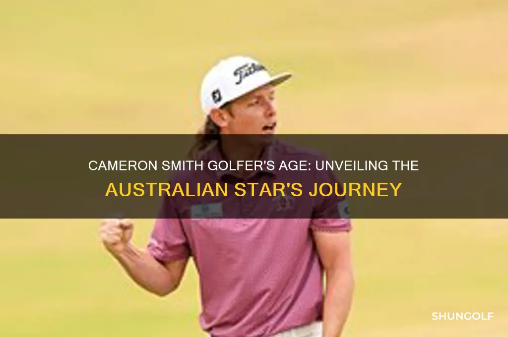 how old cameron smith golfer