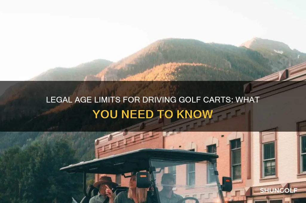 how old can you be to drive a golf cart
