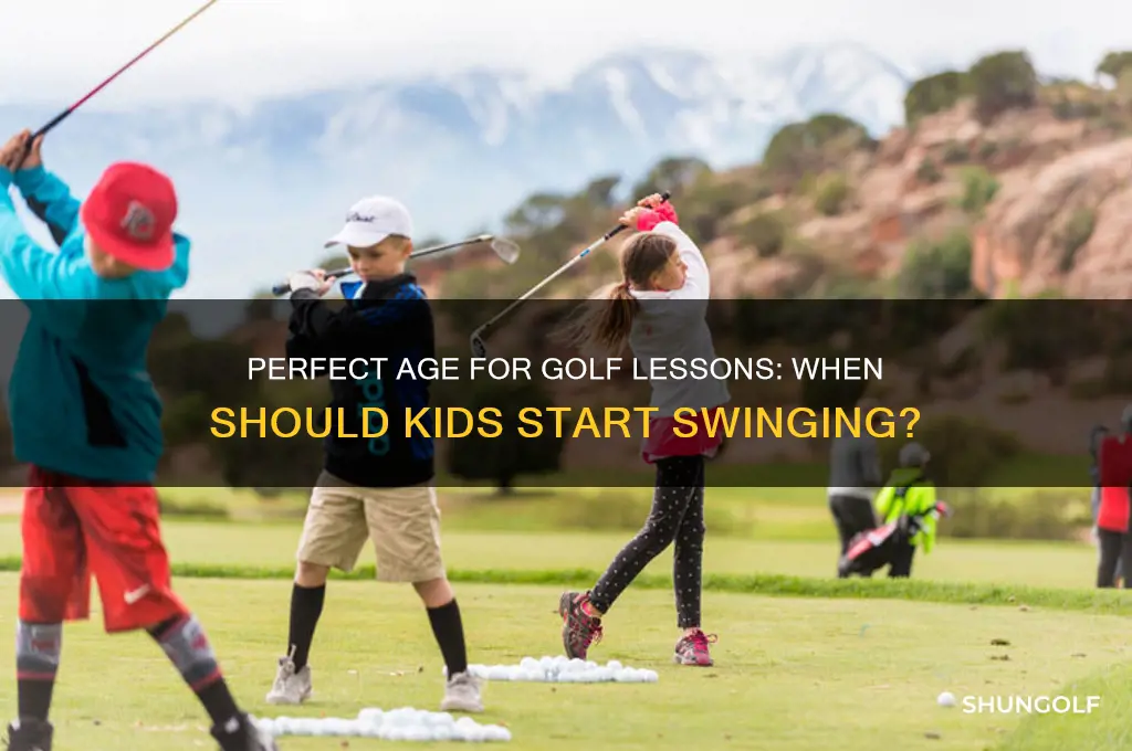 how old do you have to be for golf lessons