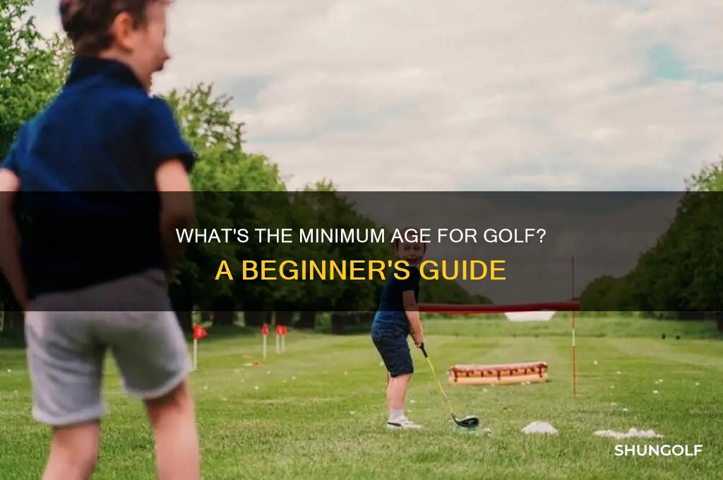 how old do you have to be to go golfing