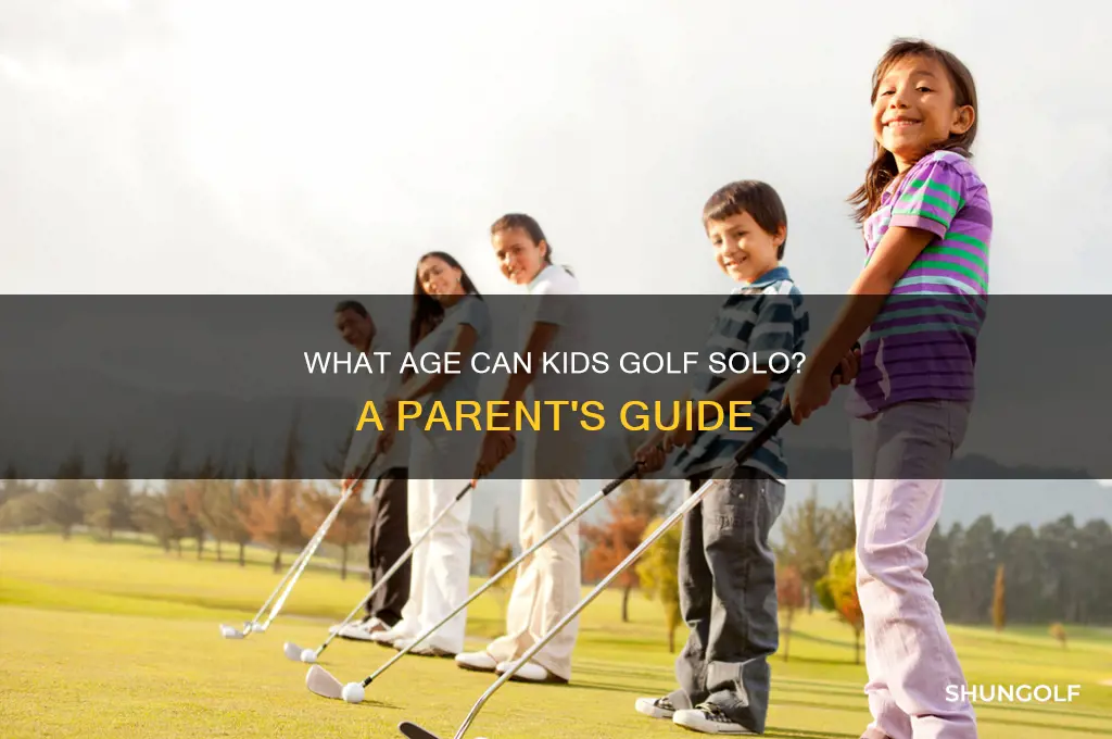how old do you have to be to golf alone