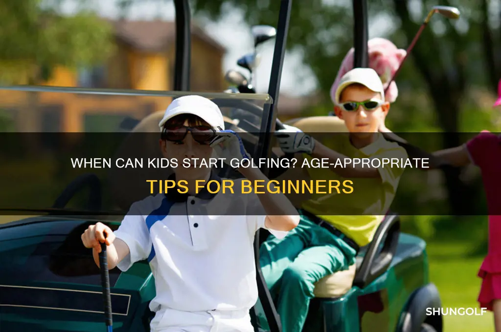 how old for a child to start golfing