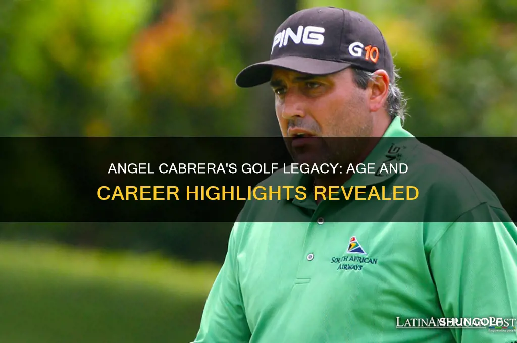 how old is angel cabrera golf