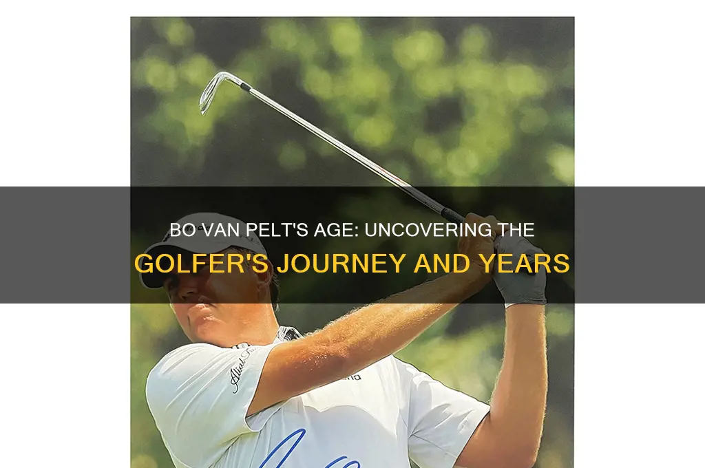 how old is bo van pelt the golfer