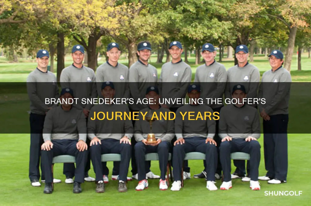how old is brandt snedeker the golfer