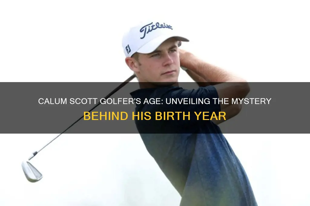 how old is calum scott golfer