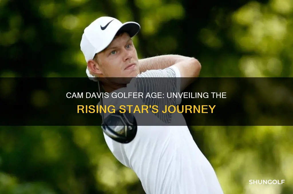 how old is cam davis golfer