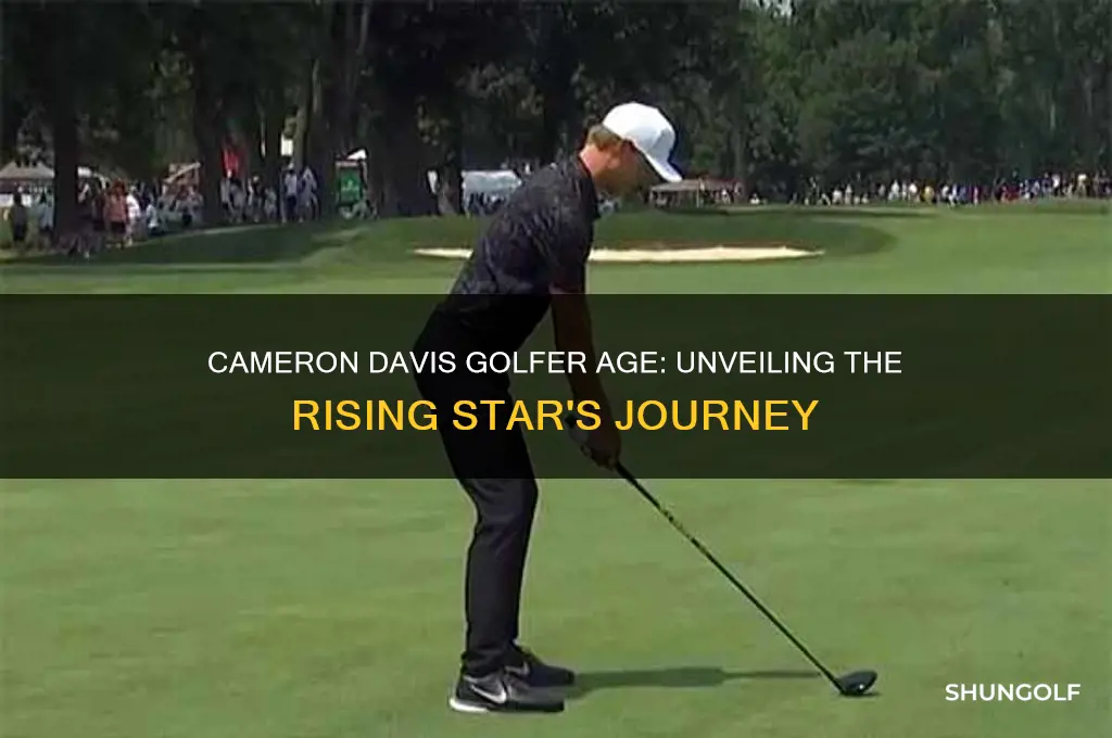 how old is cameron davis golfer
