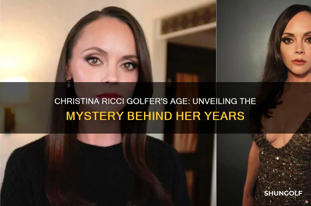 how old is christina ricci golfer