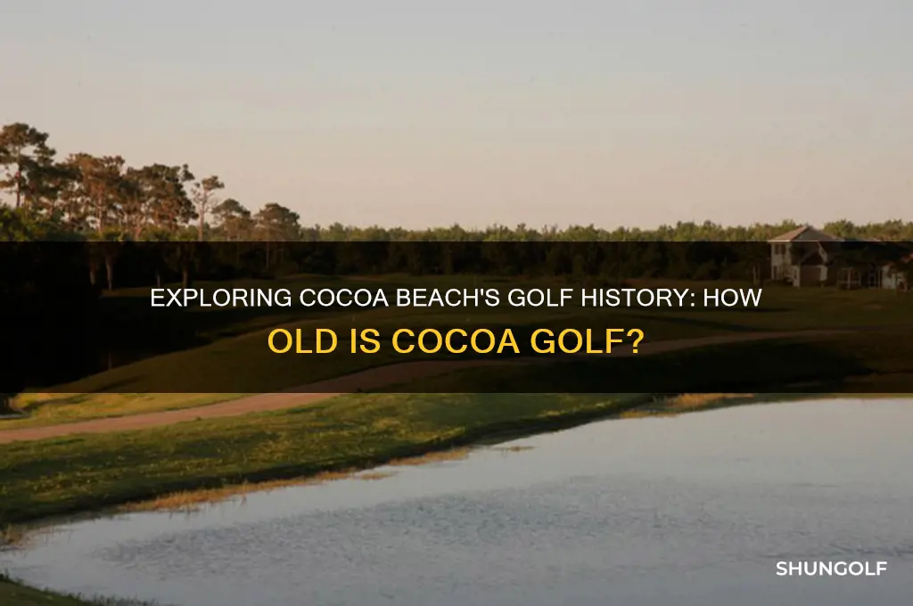 how old is cocoa golf