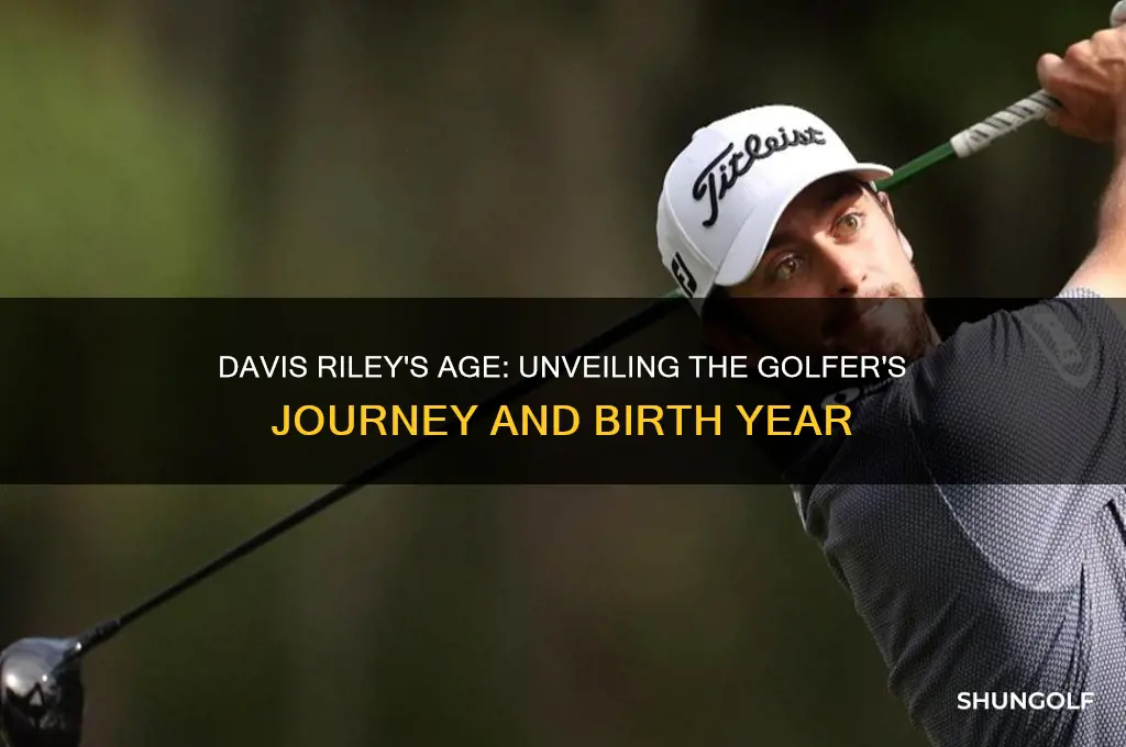 how old is davis riley golfer