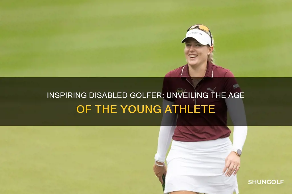 how old is diabled girl who played golf