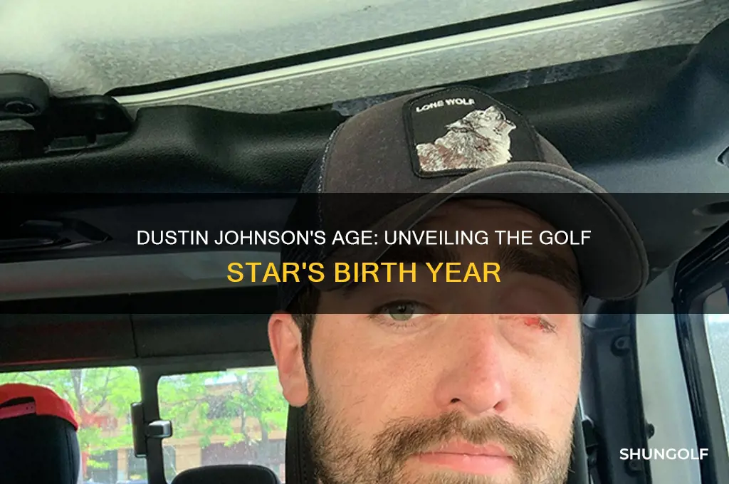 how old is dustin johnson golf player