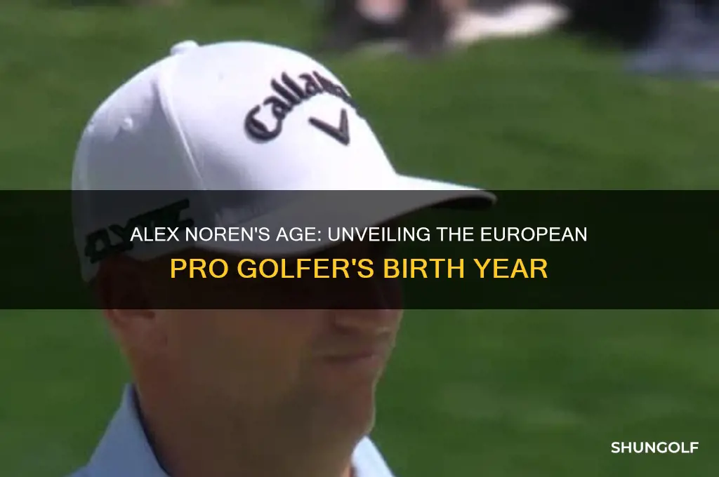 how old is european pro golfer alex noren