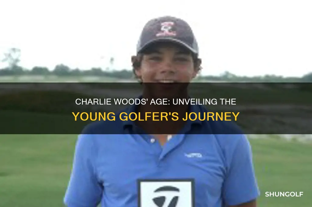how old is golfer charlie woods
