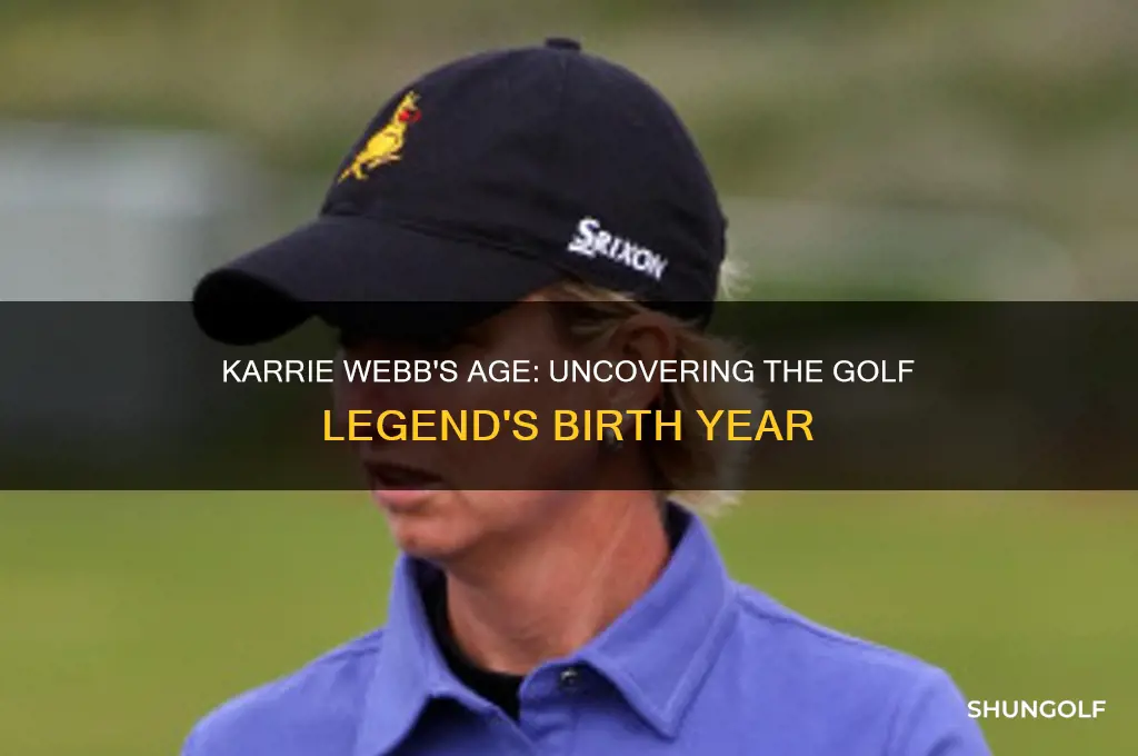 how old is golfer karrie webb