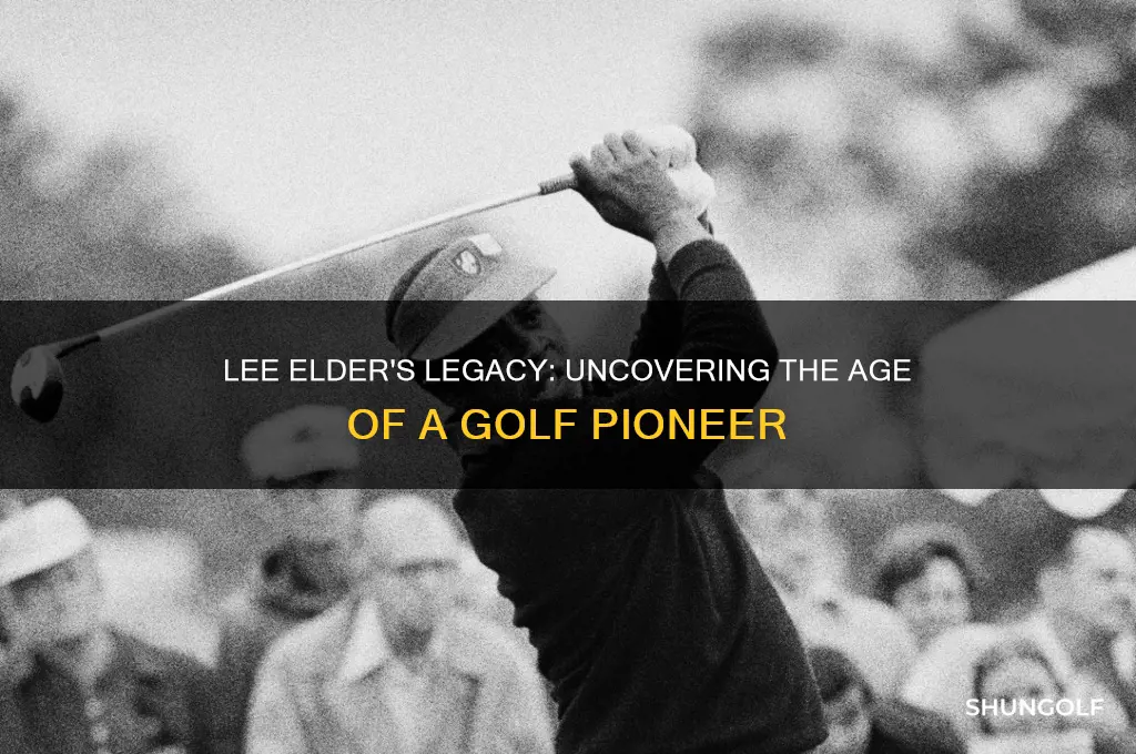 how old is golfer lee elder