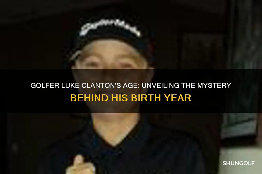 how old is golfer luke clanton