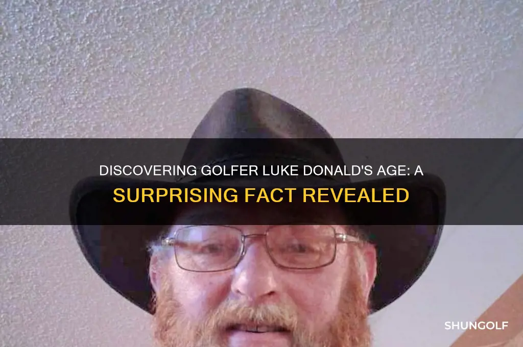 how old is golfer luke donald