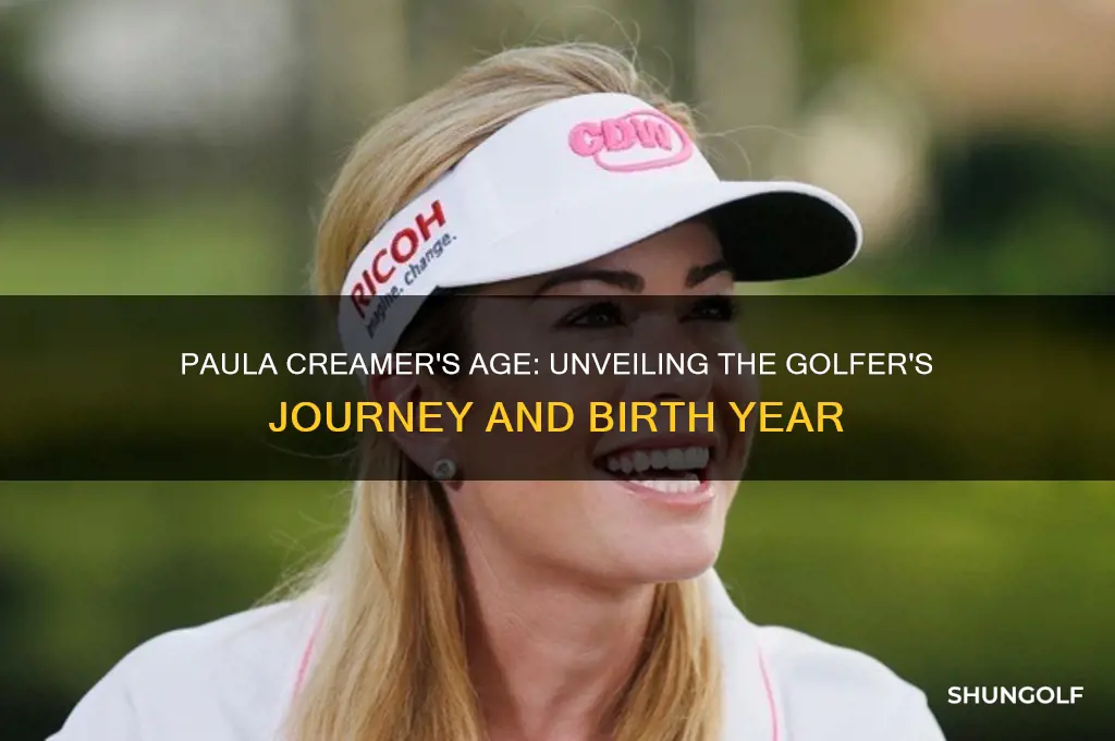 how old is golfer paula creamer