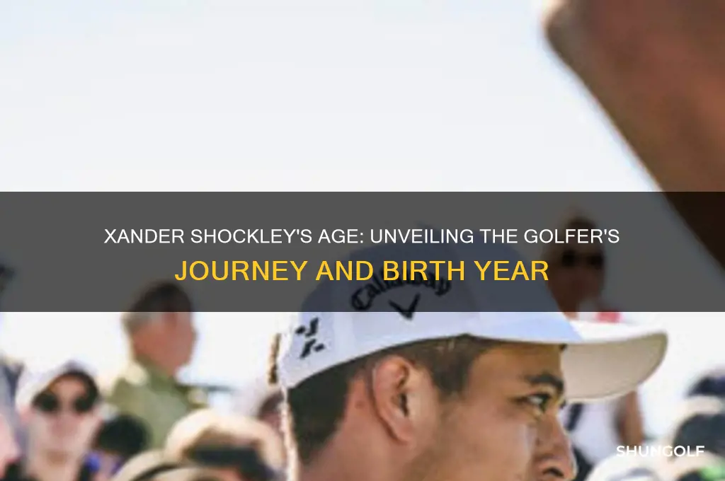 how old is golfer xander shockley