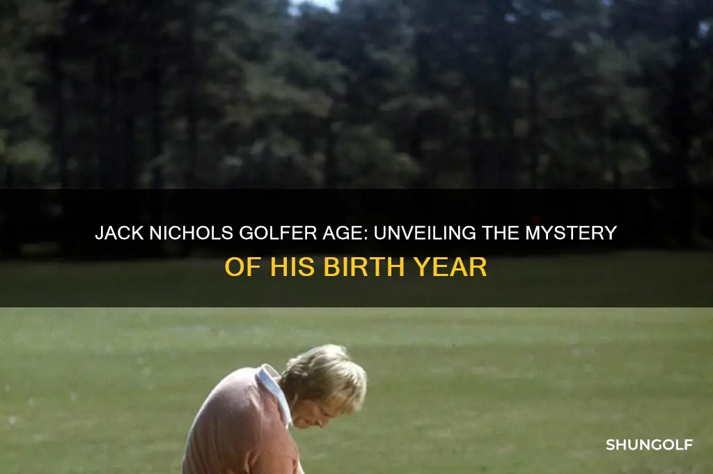 how old is jack nichols golfer