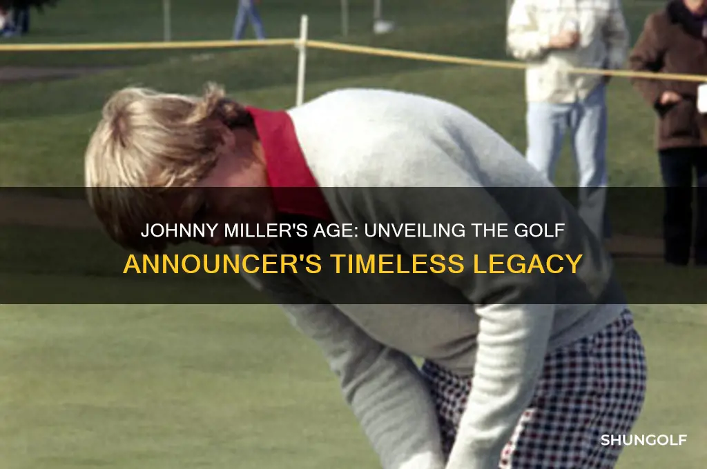 how old is johnny miller golf announcer