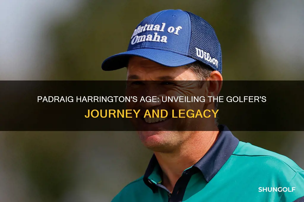 how old is padraig harrington golfer