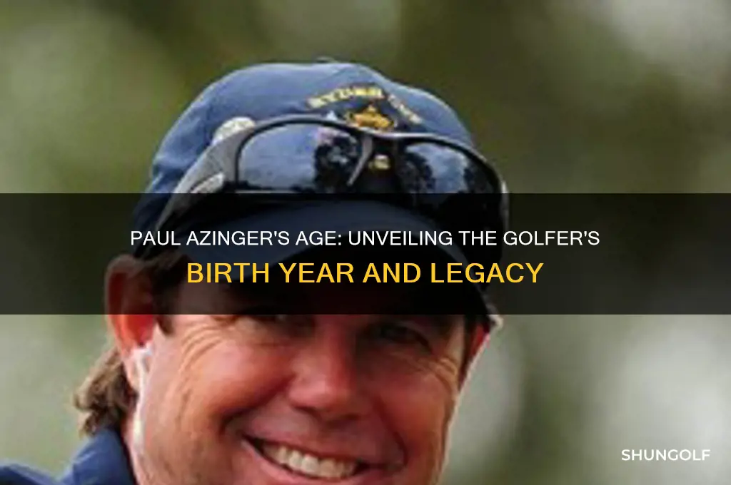 how old is paul azinger the golfer