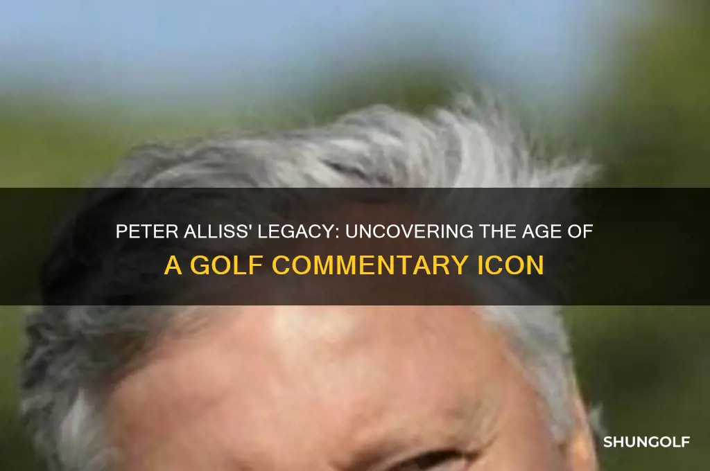 how old is peter alliss golf commentator