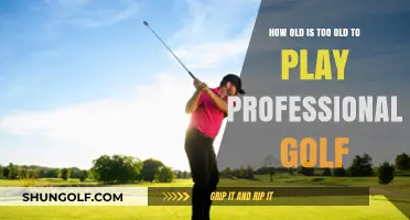 Age and the Fairway: When Does Professional Golf Become a Young Player's Game?