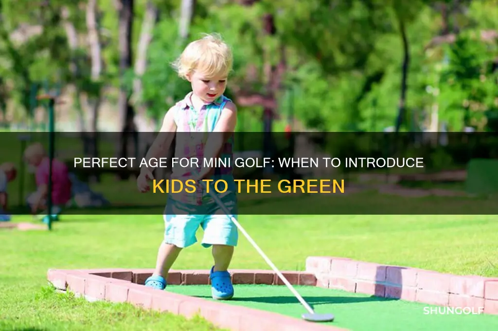 how old should a child be to mini golf