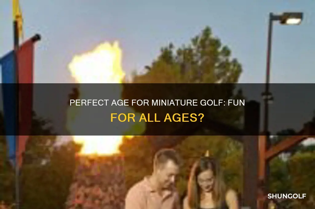 how old should you be to play miniature golf